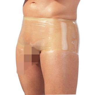 Latex Boxer Met Penissleeve - Transparant -The Latex Collection